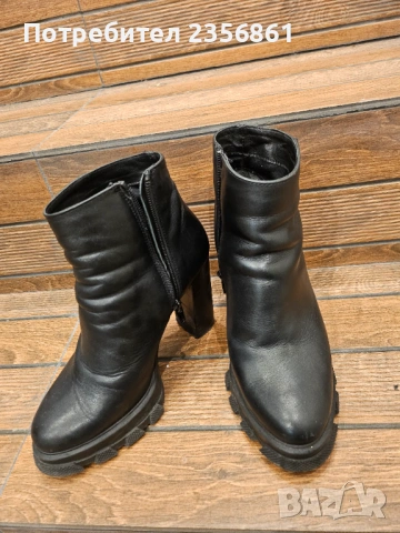 Дамски боти на платформа с ток 36, снимка 3 - Дамски боти - 53402153