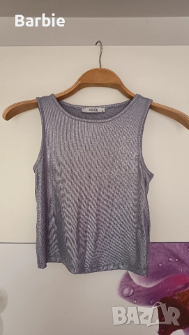 Дамско лъскаво потниче