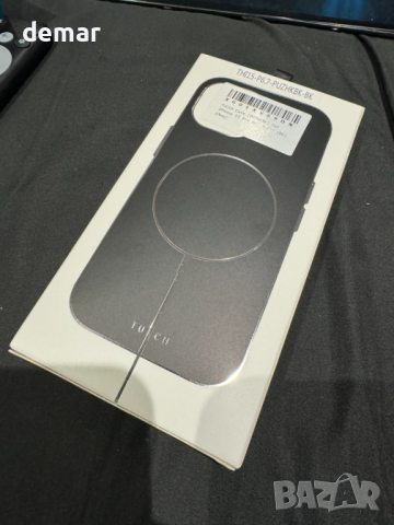 Калъф TUCCH Wallet за iPhone 15 Pro с държач за магнитна карта от PU кожа със стойка, черен, снимка 10 - Калъфи, кейсове - 44975943