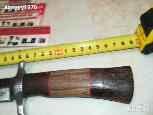 СТАЛЬ 65Х13-КРИВ НОЖ С ЯКА ДРЪЖКА 1303251118, снимка 12 - Ножове - 49476310