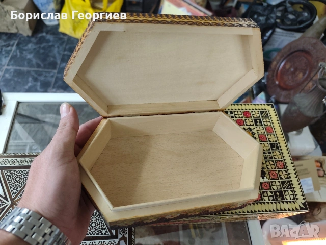 Дървена кутия три броя, снимка 3 - Колекции - 53093922