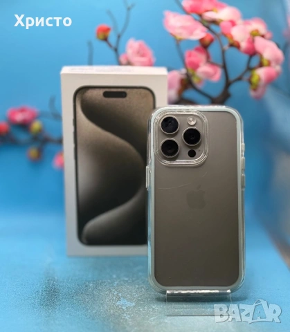 Apple iPhone 15 Pro, 128GB, 5G, Natural Titanium, снимка 3 - Apple iPhone - 53282775