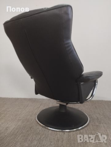 Дизайнерско кожено релакс кресло, снимка 5 - Дивани и мека мебел - 46419188