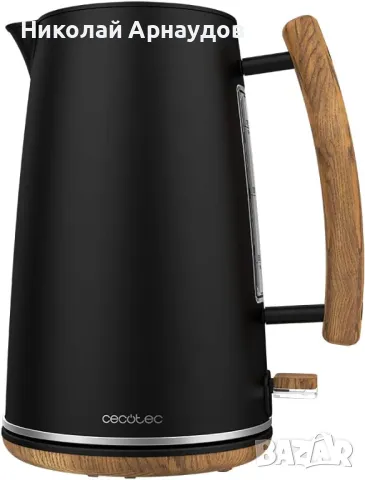 Чайник Cecotec ThermoSense 400 Black Woody , снимка 1 - Кани - 48619260