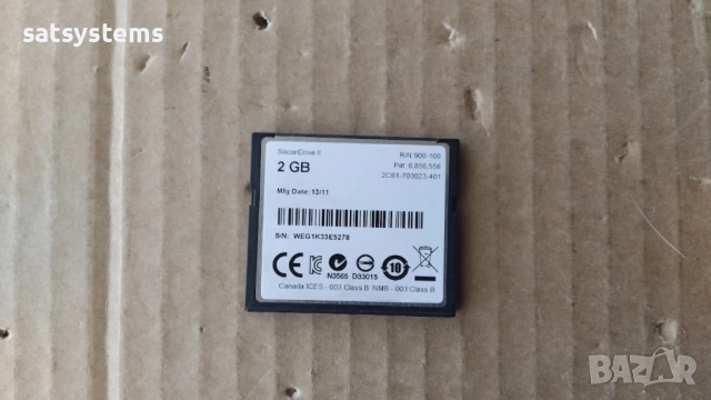 WD SiliconDrive II 2GB PATA SSD-C02G-4500 Compact Flash Type I Internal Solid State Drive (SSD), снимка 2 - Други - 52515548