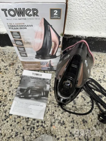 Парна Ютия Tower T22008RGVDE – Мощна Ютия 2400W за Бързо и Лесно Гладене!, снимка 5 - Ютии - 50436436