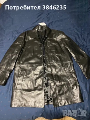 Calvin Klein leather coat, снимка 6 - Якета - 47076674