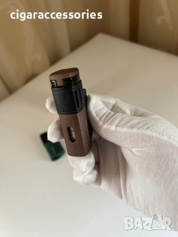 Запалка за пури CIGARFEAST с 4 джет пламъка - 3 цвята, снимка 6 - Запалки - 52800085