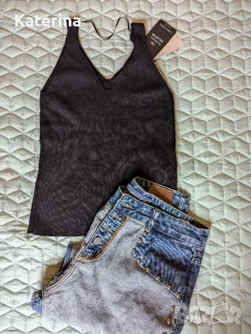 Дънки с потник, снимка 2 - Потници - 50164563