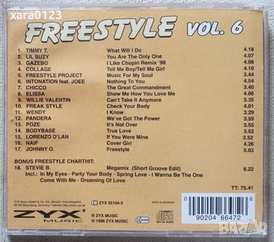 Freestyle Vol. 6, снимка 2 - CD дискове - 46138831