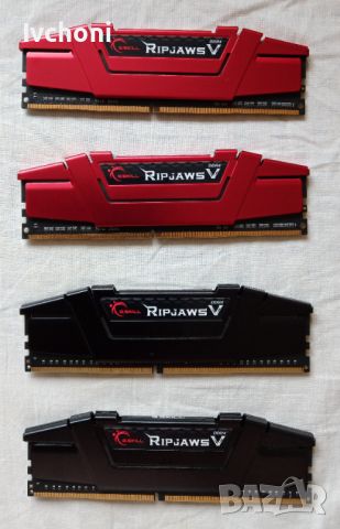 Рам памет -G.SKILL RIPJAWS V DIMM KIT 16GB F4-3000C15D-16GVRB, снимка 1 - RAM памет - 46383085