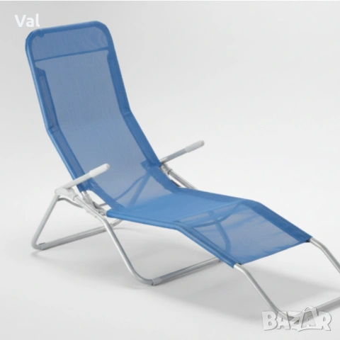 Градински шезлонг с поставка за крака - модерен и удобен за релакс, снимка 4 - Градински мебели, декорация  - 53823067