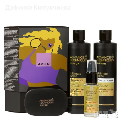 Подаръчен комплект Advance Techniques Shine Bright, снимка 1 - Продукти за коса - 47800157