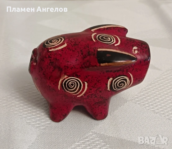 Автентична фигурка "Прасенце" от африкански сапунен камък. Ръчна изработка. , снимка 9 - Антикварни и старинни предмети - 54260716