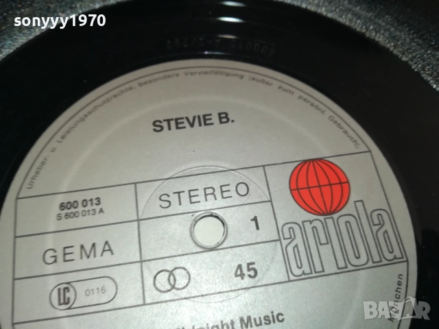 STEVIE B.ПЛОЧА ВНОС ОТ АНГЛИЯ 2608251609, снимка 12 - Грамофонни плочи - 51497823