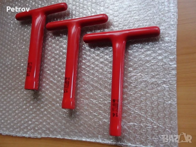 LEMP - VDE 1000 V - MADE IN GERMANY - 3 броя ПРОФЕСИОНАЛНИ Изолирани Глухи Ключове: 14 - 17 - 19 mm, снимка 5 - Клещи - 50776179