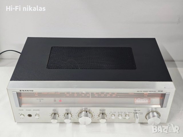 ретро стерео ресийвър усилвател SANYO 2016 , снимка 4 - Ресийвъри, усилватели, смесителни пултове - 52365947