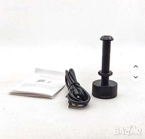 Smart WiFi шпионка за врата, широкоъгълна с нощно виждане, известия при движение, Smartlife Tuya App, снимка 6 - IP камери - 52331063