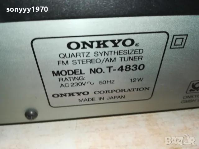 ONKYO T-4830 TUNER MADE IN JAPAN-ВНОС SWISS 1602251708, снимка 5 - Ресийвъри, усилватели, смесителни пултове - 49153897