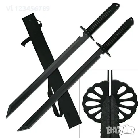 Комплект от 2 Катани Ninja Samurai 26" меч, сабя, снимка 1 - Ножове - 49168590