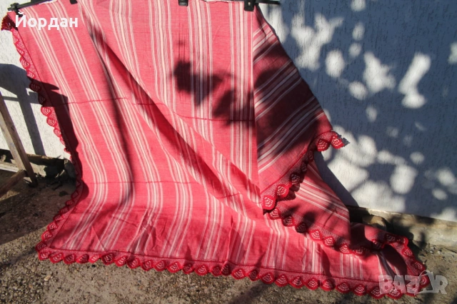 Ленена ръчнотъкана покривка , снимка 9 - Антикварни и старинни предмети - 53564946