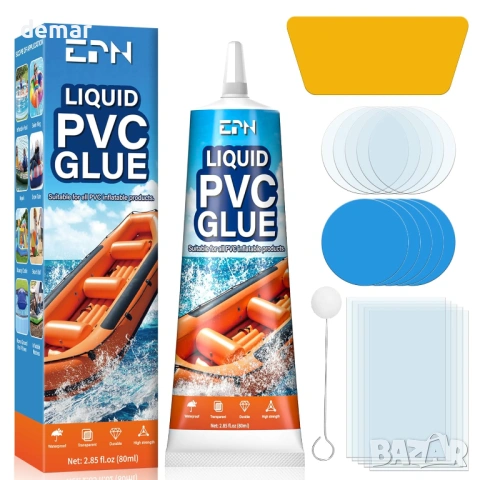 Комплект за поправка на надуваеми матраци и водоустойчива винилова облицовка EPN, 80 мл