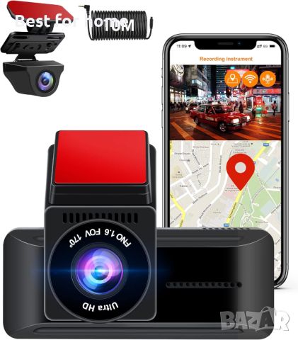 4K Wifi GPS Dash Cam Shenzen W19 отпред и отзад, снимка 7 - Аксесоари и консумативи - 46698022