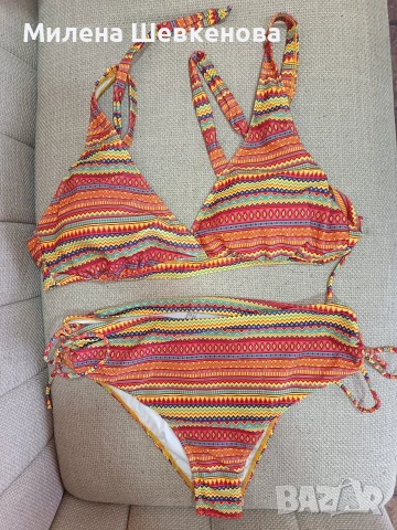 Нов бански с висока талия, р-р L, снимка 5 - Бански костюми - 53925576