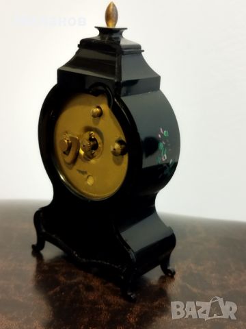 Стари механичен будилник, настолен часовник, снимка 4 - Антикварни и старинни предмети - 46390090