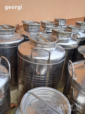италиански иноксови съдове за мляко, вино, зехтин и др. 50л. и 30л. неръждавейка, снимка 6 - Други - 52431447