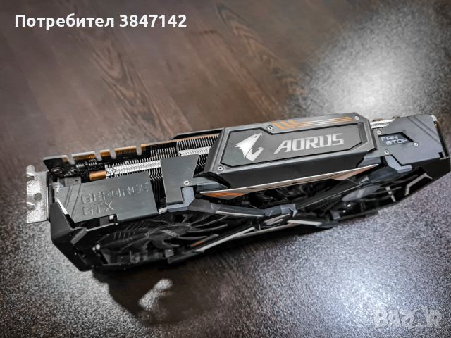 Геймърска видеокарта AORUS GeForce GTX 1080 Ti 11G GDDR5X, снимка 3 - Видеокарти - 46052119