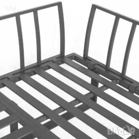 Градински комплект KANZA - модулен ъглов диван от алуминий с удобни възглавници и маса, снимка 3 - Други - 53331504