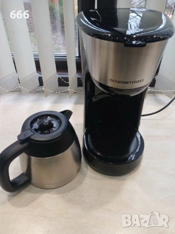 Кафемашина Gourmetmaxx с термос, перманентен филтър, 900 вата, снимка 5 - Кафемашини - 53935478