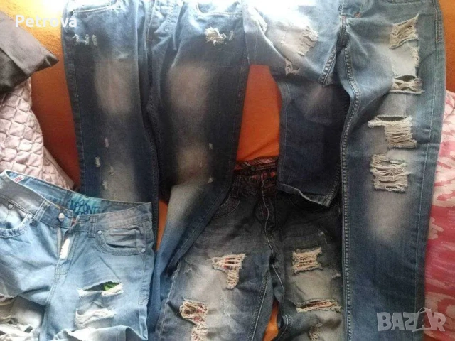 Дънки -къси и дълги -С + подарък