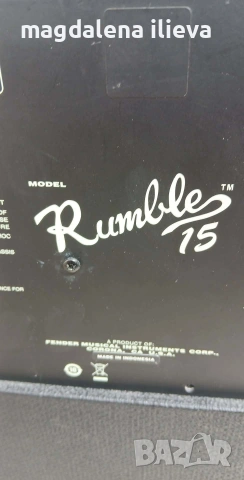 Басов усилвател Fender Rumble 15(v3), снимка 2 - Ресийвъри, усилватели, смесителни пултове - 54219656