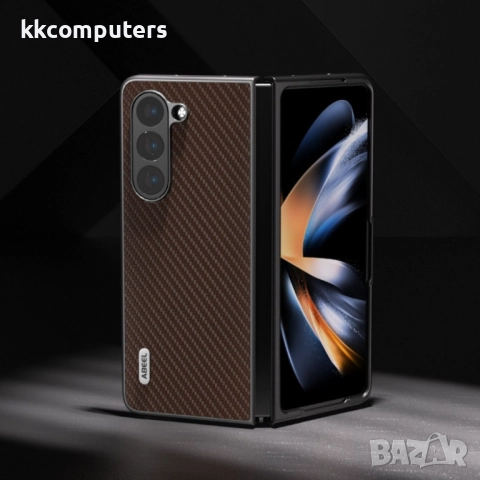 Samsung Galaxy Z Fold6 Удароустойчив ABEEL Carbon Fiber Калъф и Протектор, снимка 4 - Калъфи, кейсове - 51955600