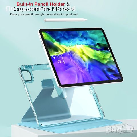 Калъф Techsuit за iPad Air 11 (2024)  - Crystal Vision - Черен, снимка 9 - Калъфи, кейсове - 46671545