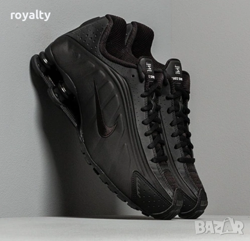 Nike Shox R4 Black Черни Мъжки Маратонки с Кутия Найк 40-45 Номер , снимка 6 - Маратонки - 53064108