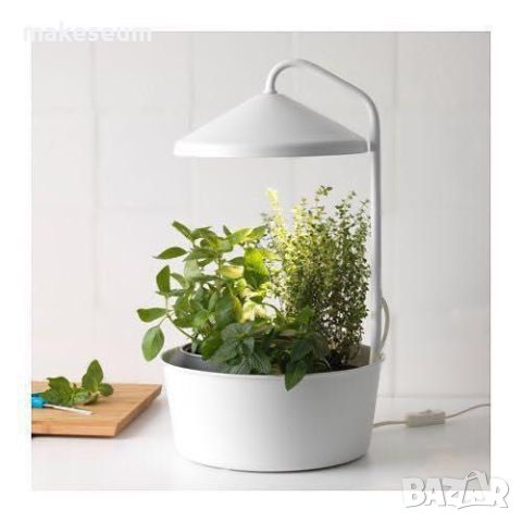 IKEA BITTERGURKA - кашпа с LED лампа за растения, снимка 3 - Стайни растения - 46454569