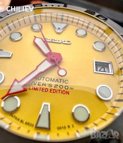SEIKO Yellow Submariner - Limited edition MOD, снимка 7 - Мъжки - 53890802
