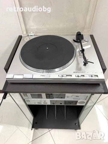 🔈Винтидж аудио сет AKAI - усилвател, дек, тунер, еквалайзер, грамофон и шкаф🔈, снимка 4 - Грамофони - 54167160
