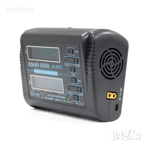 НОВО зарядно за LiPo и LiFe Lilon батерии HTRC C240 ​​DUO Balance Charger 150W двуканална RC батерия, снимка 2 - Оригинални зарядни - 50501439