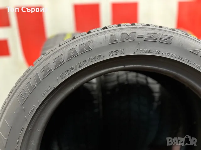 205 50 16, Зимни гуми, Bridgestone BlizzakLM-25, 4 броя, снимка 7 - Гуми и джанти - 47346604