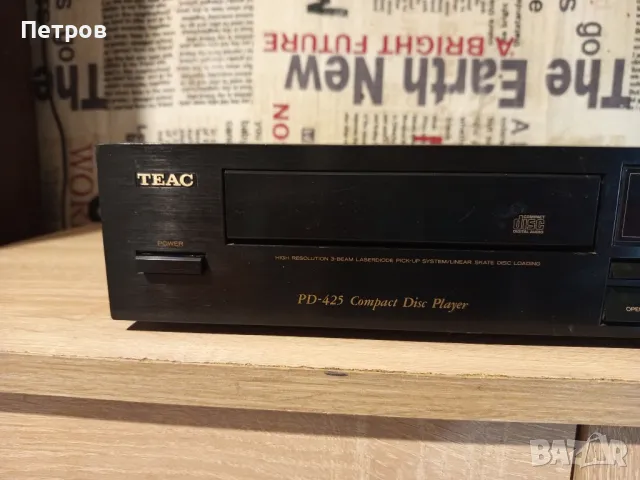 СД-Плейър"TEAC" PD-425, снимка 4 - Ресийвъри, усилватели, смесителни пултове - 48935650