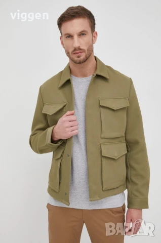 Яке на Michael Kors. Цвят зелен. Хаки Размер М. Милитъри стил. Класика, снимка 2 - Якета - 51175590