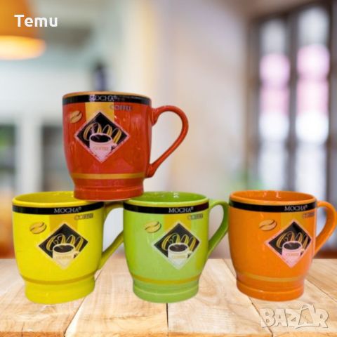Порцеланова чаша за чай и кафе, 200ml, цветни варианти, снимка 1 - Чаши - 46419602