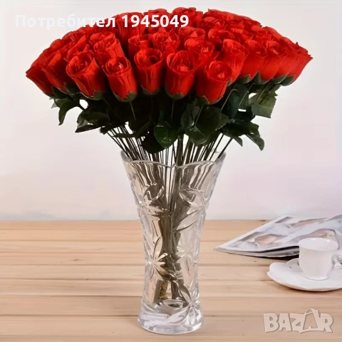 Изкуствен Букет от Рози, снимка 3 - Стайни растения - 54008435