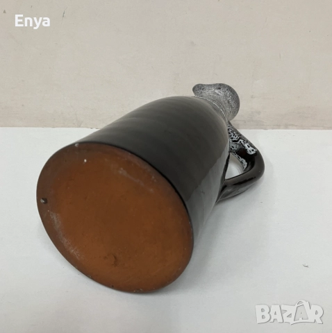 Ретро каничка с "лава"-глазура, снимка 4 - Антикварни и старинни предмети - 52290097