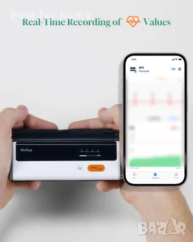 Wellue Bluetooth апарат за кръвно налягане за домашна употреба, снимка 3 - Друга електроника - 49638752