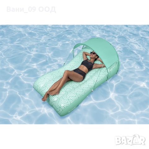 Релакс надуваем шезлонг с навес за сянка , снимка 2 - Басейни и аксесоари - 46200729